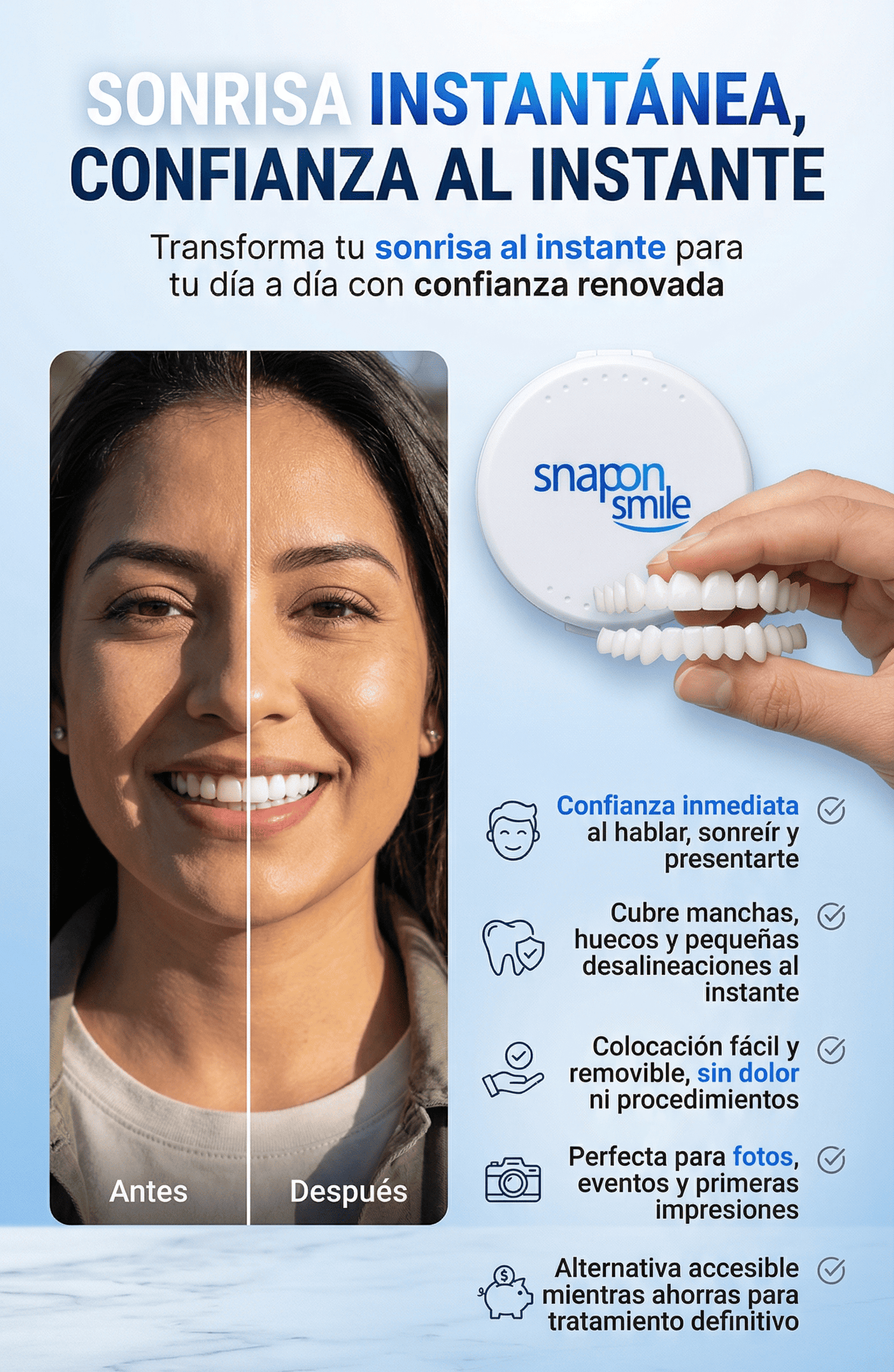 Denwhite: Carrilas Dentales Ajustables - Kit X2 (Superior y Inferior)