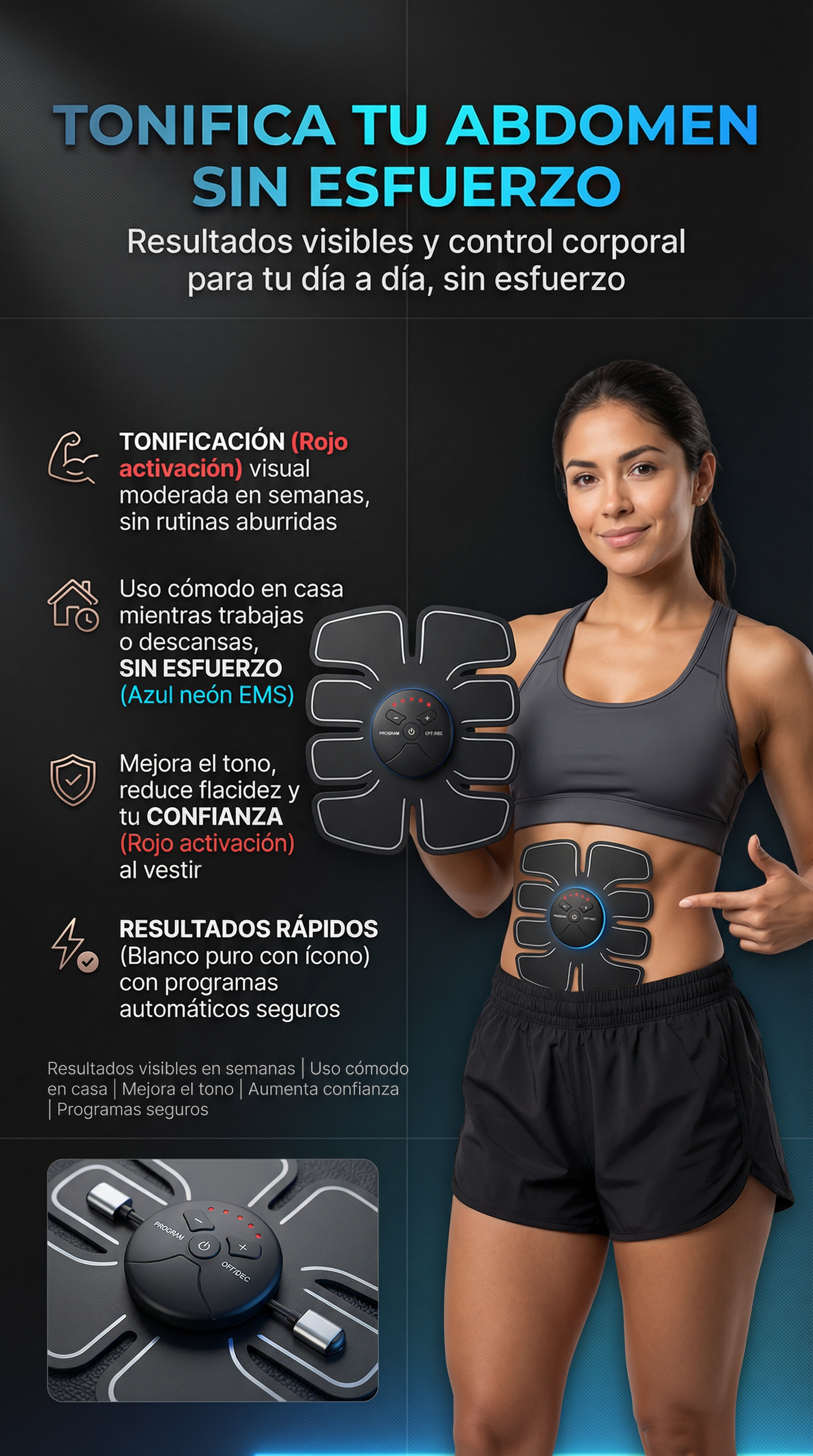Smart Fitness - Electroestimulación para abdominales OFERTA ESPECIAL ⚡