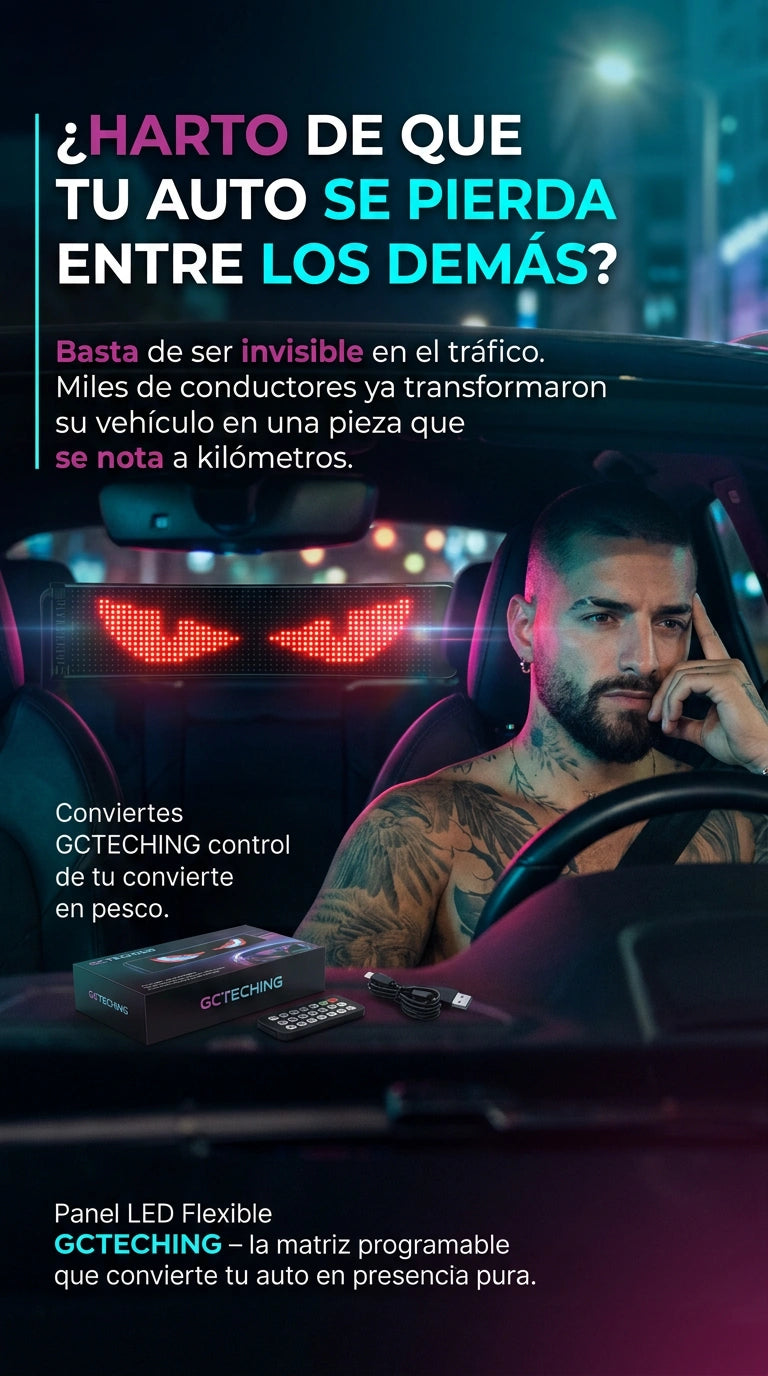 Luz de ojos programable para coche y camión + ENVIO GRATIS 🎁